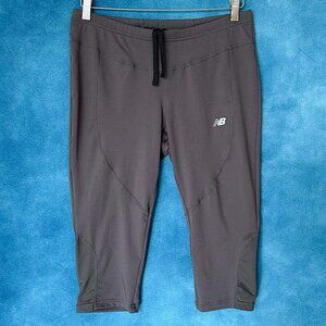 New Balance Capri Yoga Gym Pants, Grey, Large
